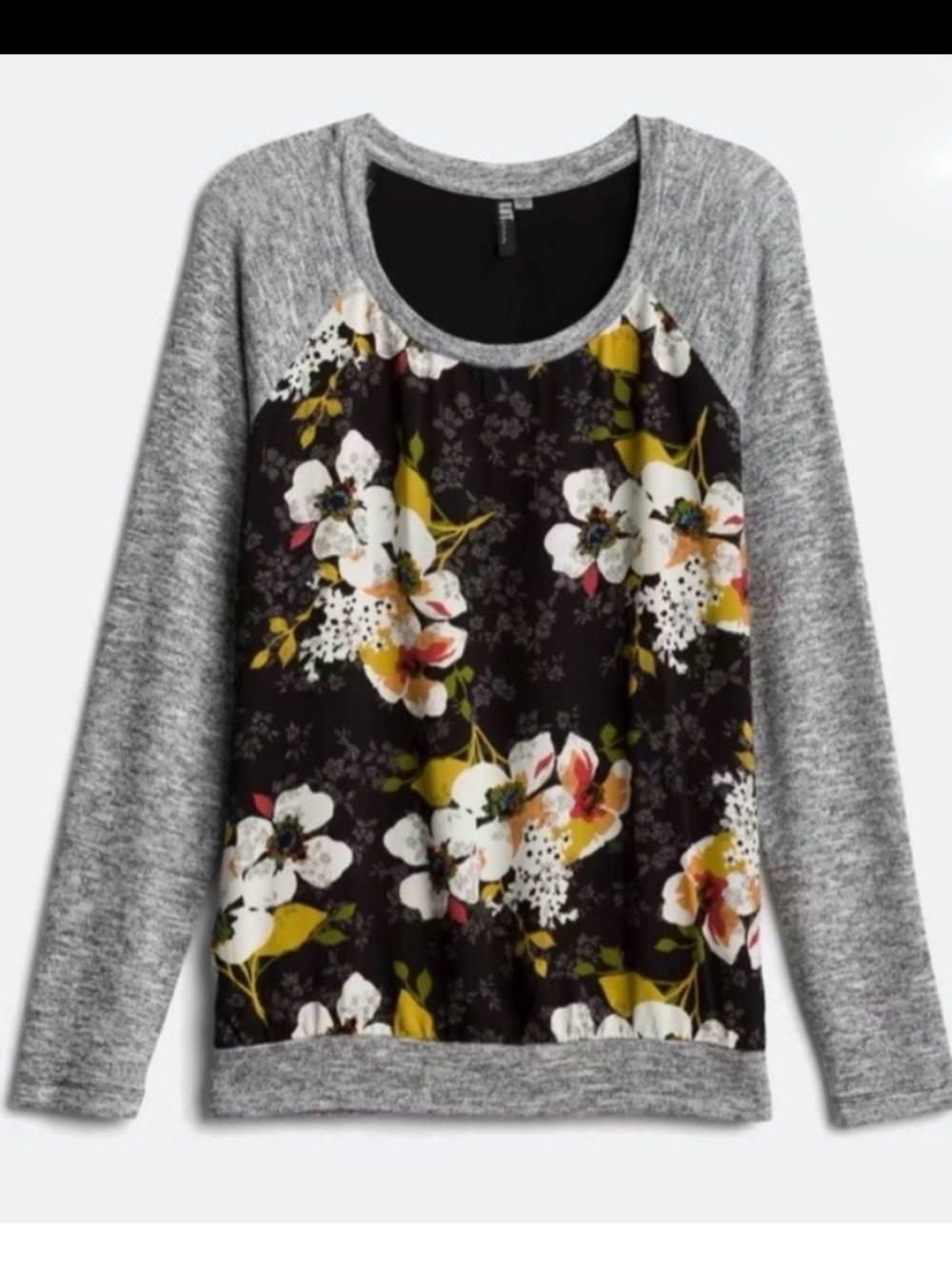 Kut From The Kloth Benter Mixed Material Top Sz S